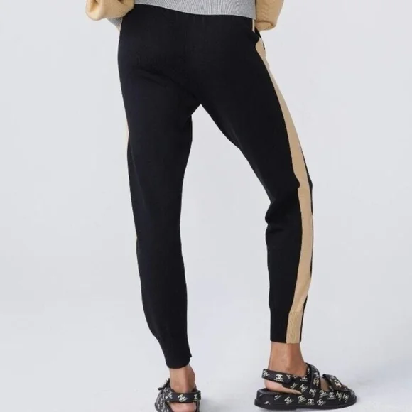 Monrow Color Block Knit Sweatpant Jogger Multi Women's XS - Picture 4 of 10